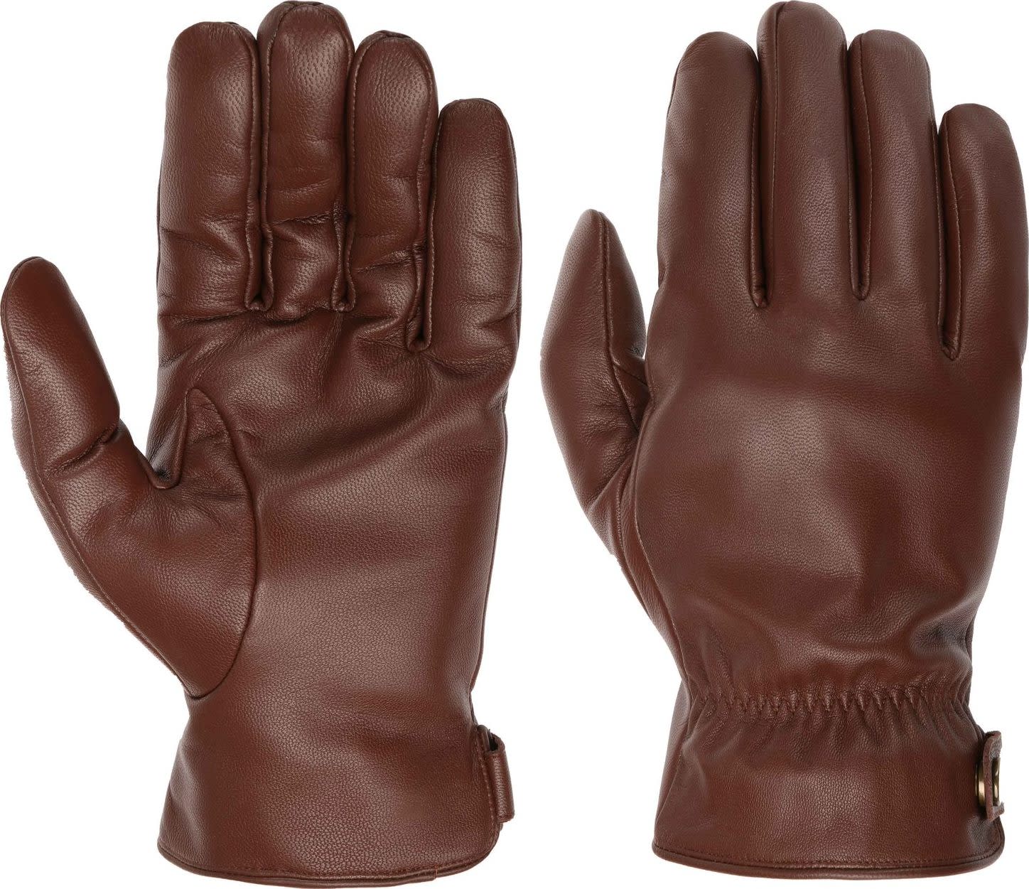 Stetson Men’s Gloves Goat Nappa Conductive Brown