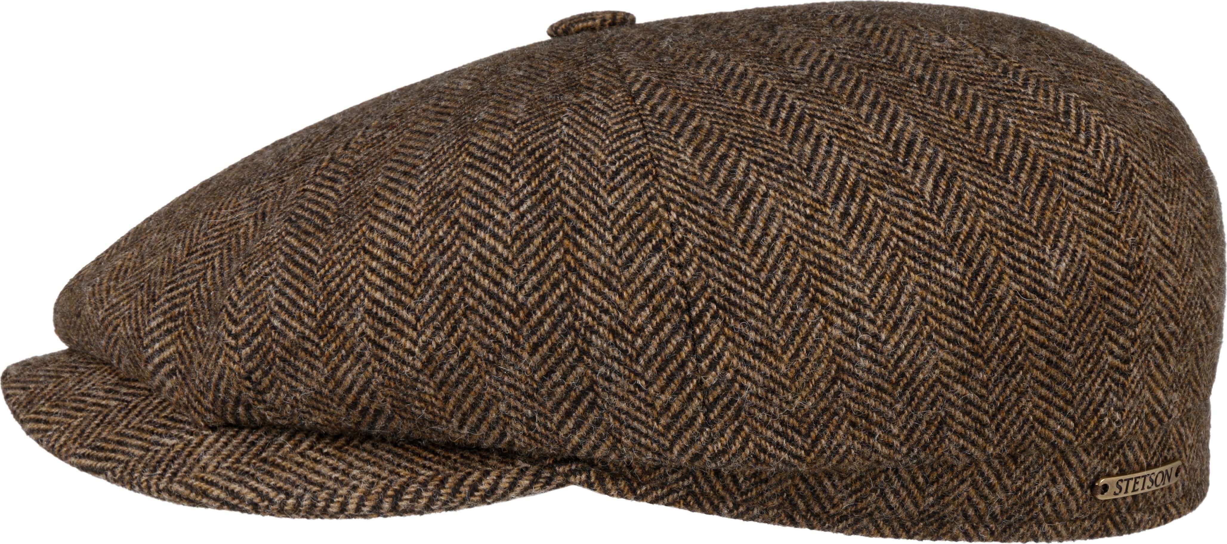 Stetson Men’s Hatteras Wool Herringbone Brown