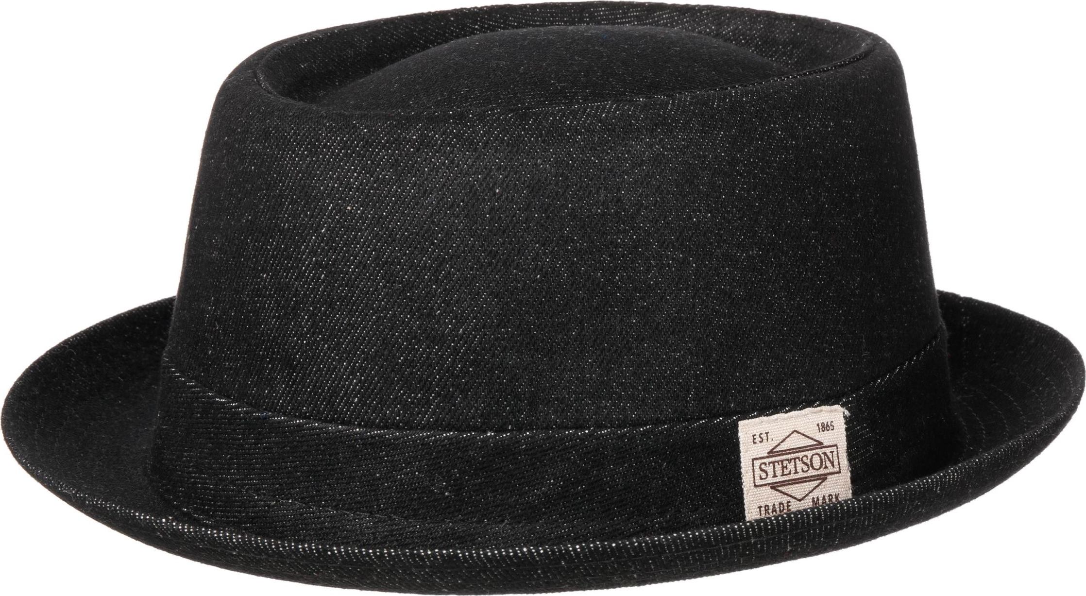 Stetson Men’s Pork Pie Denim Black