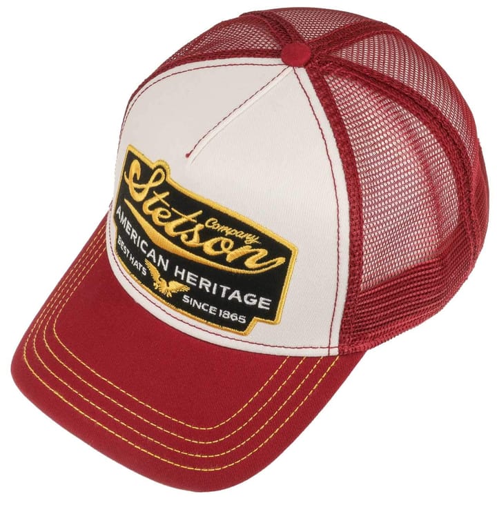 Stetson Men's Trucker Cap American Heritage Wine Red/White Stetson