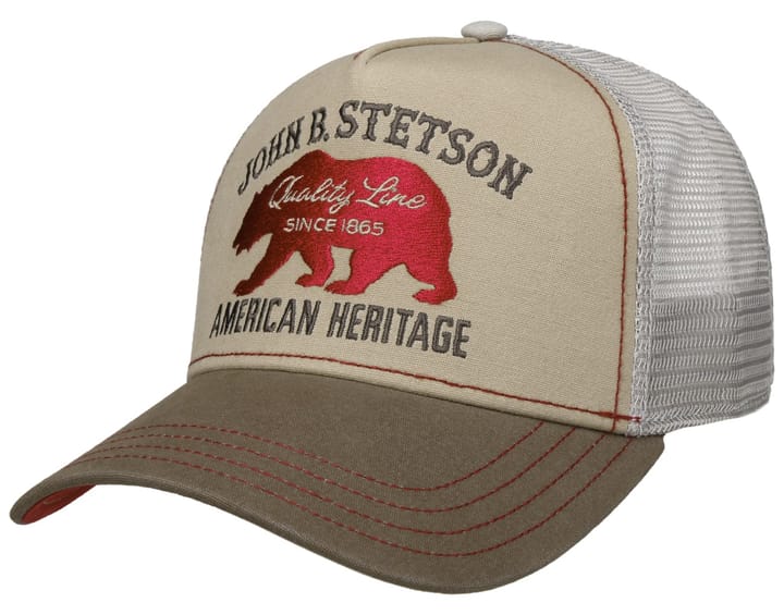 Stetson Men's Trucker Cap Bear Beige/Olive Stetson