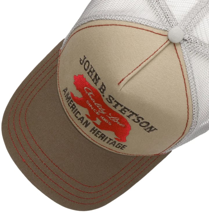 Stetson Men's Trucker Cap Bear Beige/Olive Stetson