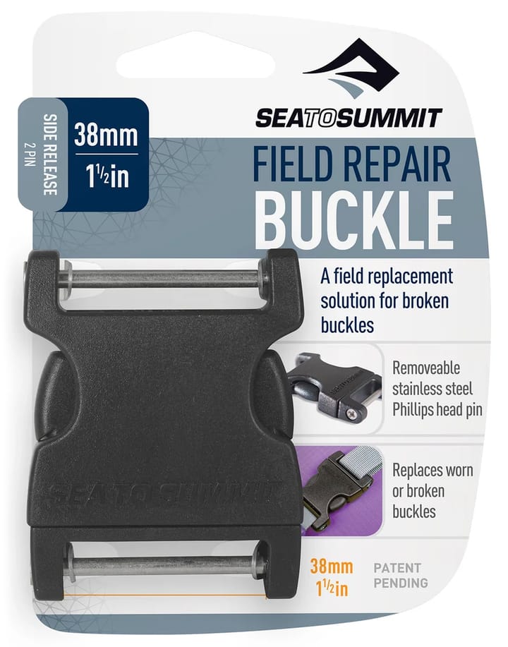 Sea To Summit Field Repair Buckle Side Release 38mm 1 Pin Black Sea To Summit