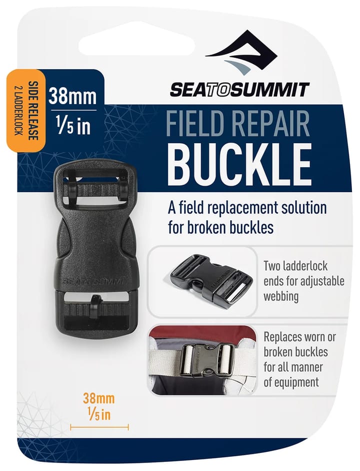 Sea To Summit Field Repair Buckle Side Release 38mm 2 Ladderlock Black Sea To Summit