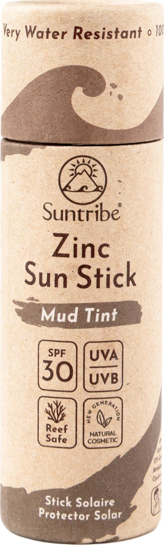 Suntribe Natural Mineral Zinc Sun Stick SPF 30 Mud Tint
