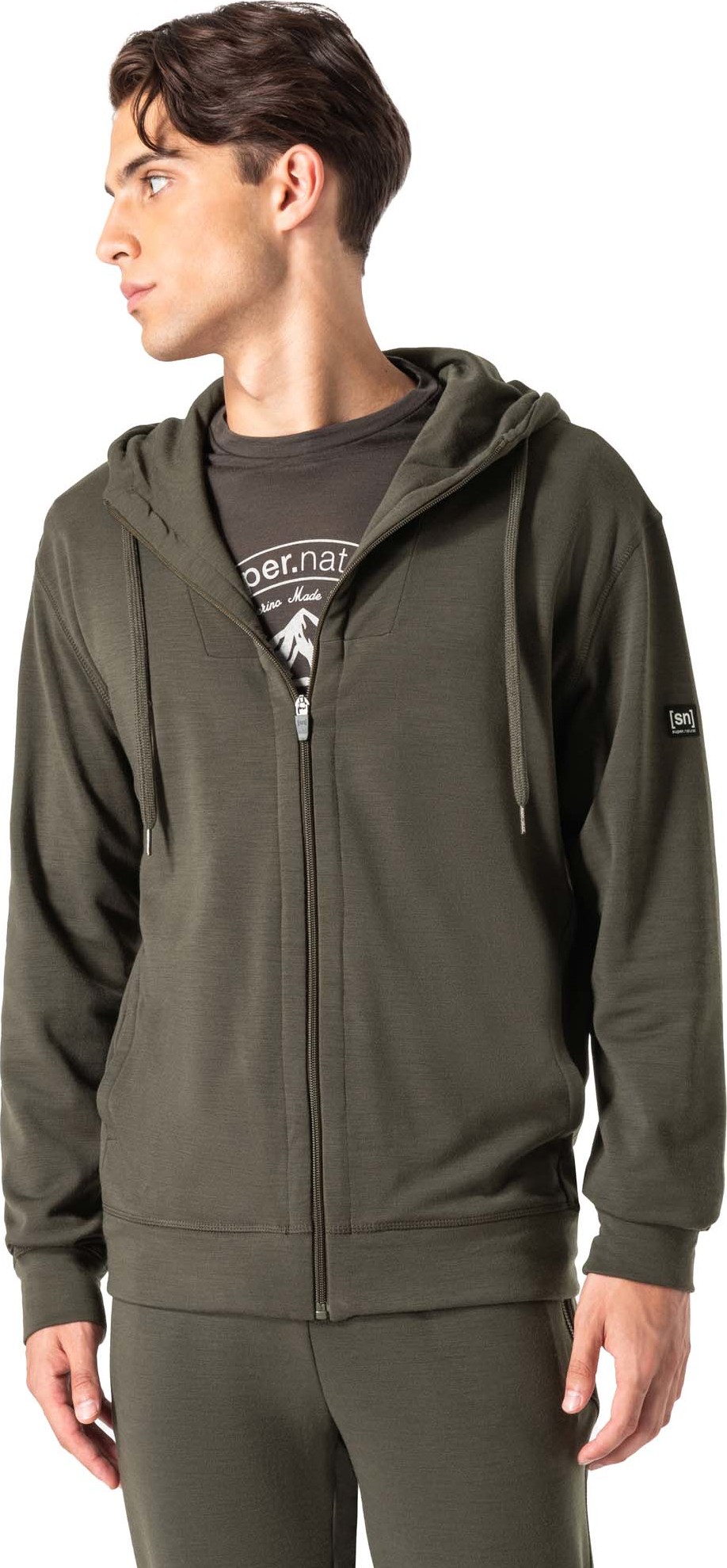 super.natural Men’s Everyday Hoodie Black Ink