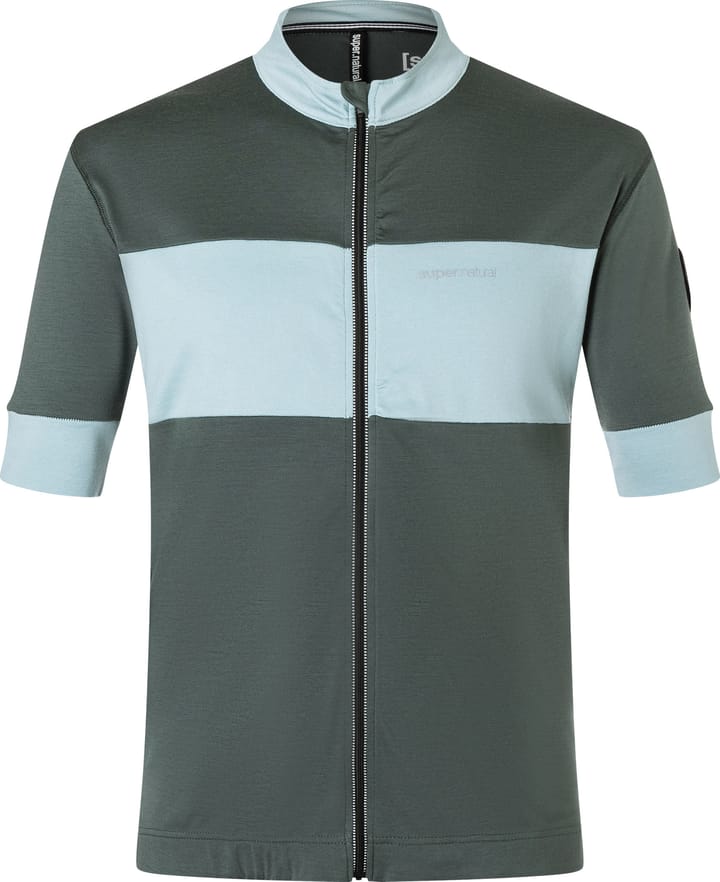 super.natural Men's Gravier Jersey  Urban Chic/Cloud Blue super.natural