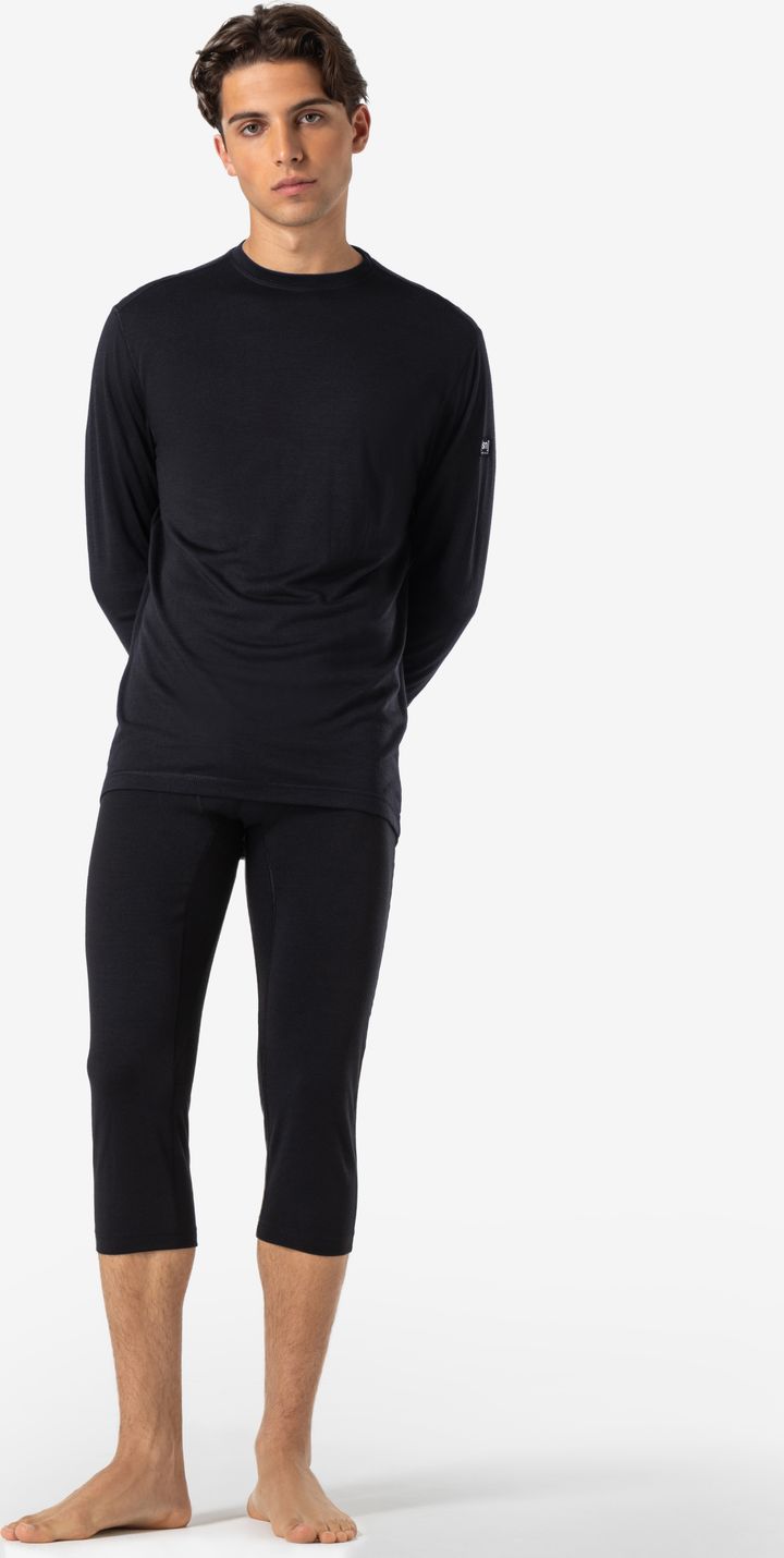 super.natural Men's Tundra175 Long Sleeve Jet Black super.natural