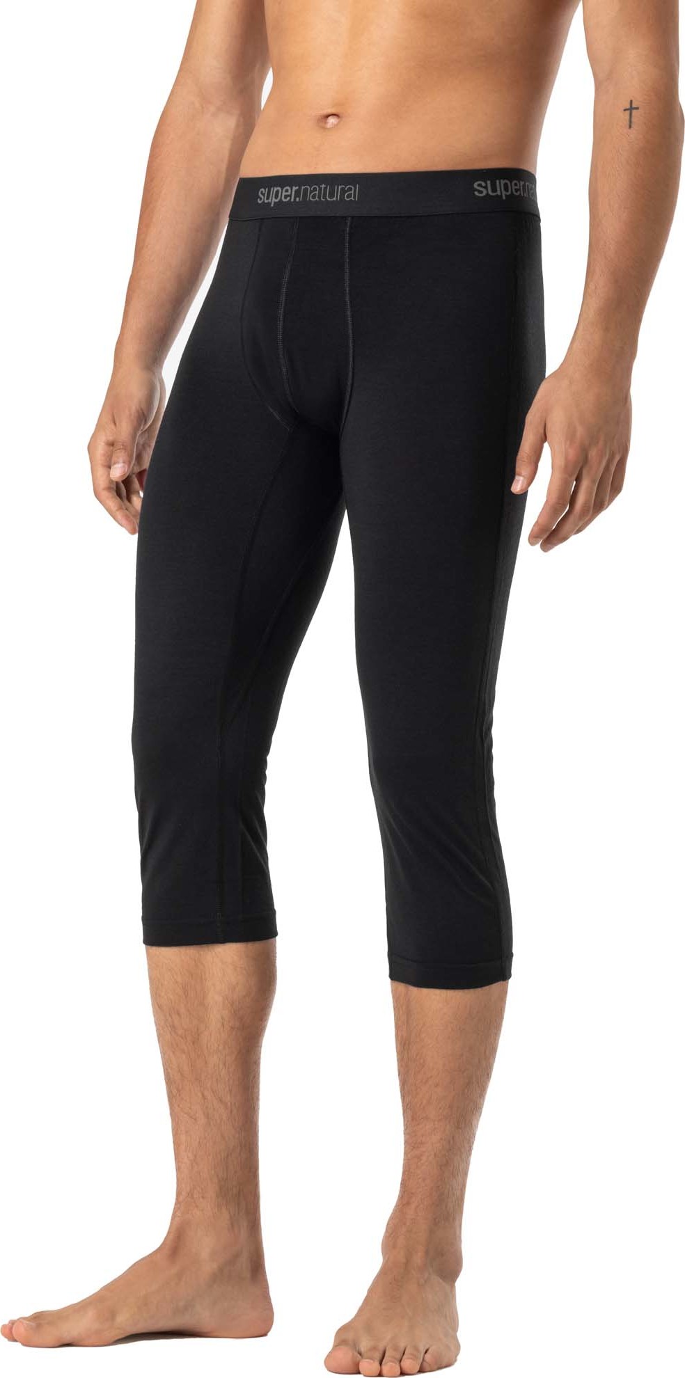 super.natural Men’s Tundra175 Tight 3/4 Jet Black