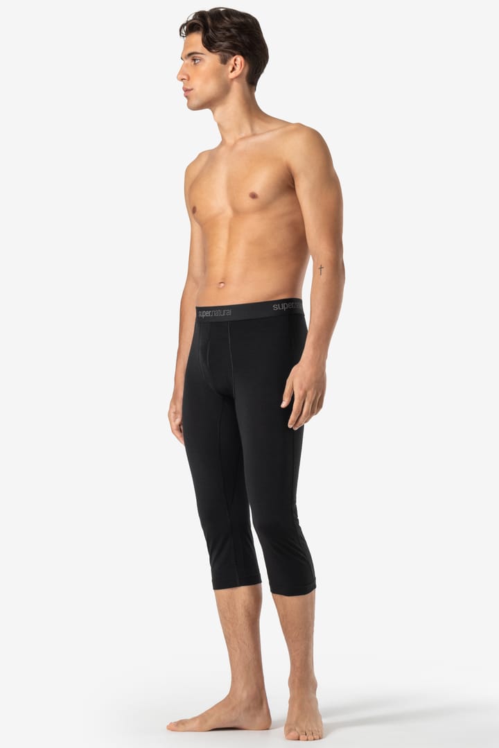 super.natural Men's Tundra175 Tight 3/4 Jet Black super.natural