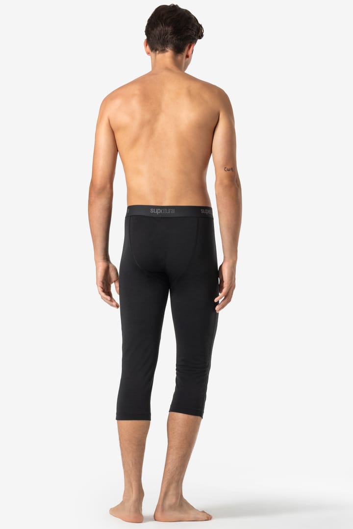 super.natural Men's Tundra175 Tight 3/4 Jet Black super.natural