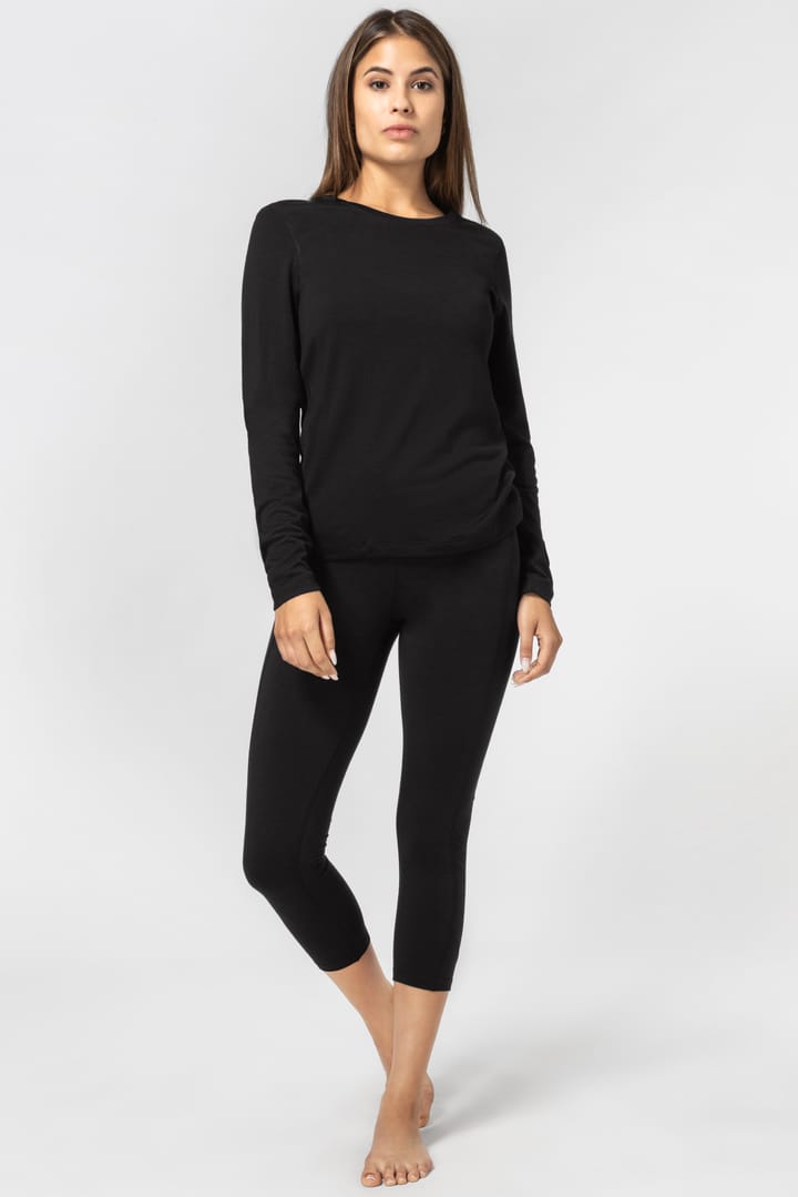 super.natural Women's Arctic230 Long Sleeve Jet Black super.natural