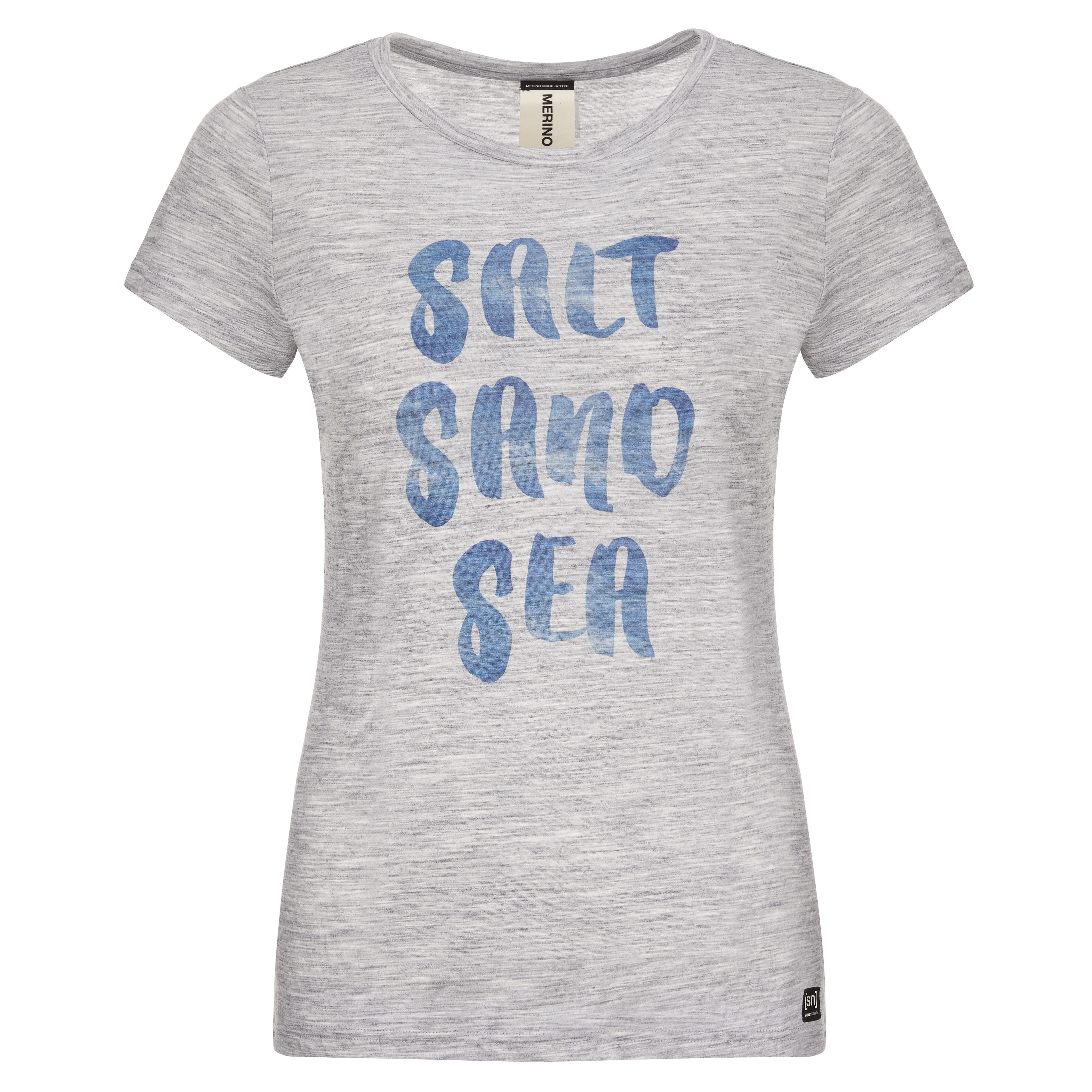 super.natural Women’s Digital Print Tee Ash Melange/Salt Print