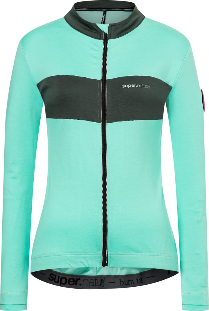 super.natural Women's Grava Long Sleeve Jersey Ice Green/Urban Chic super.natural