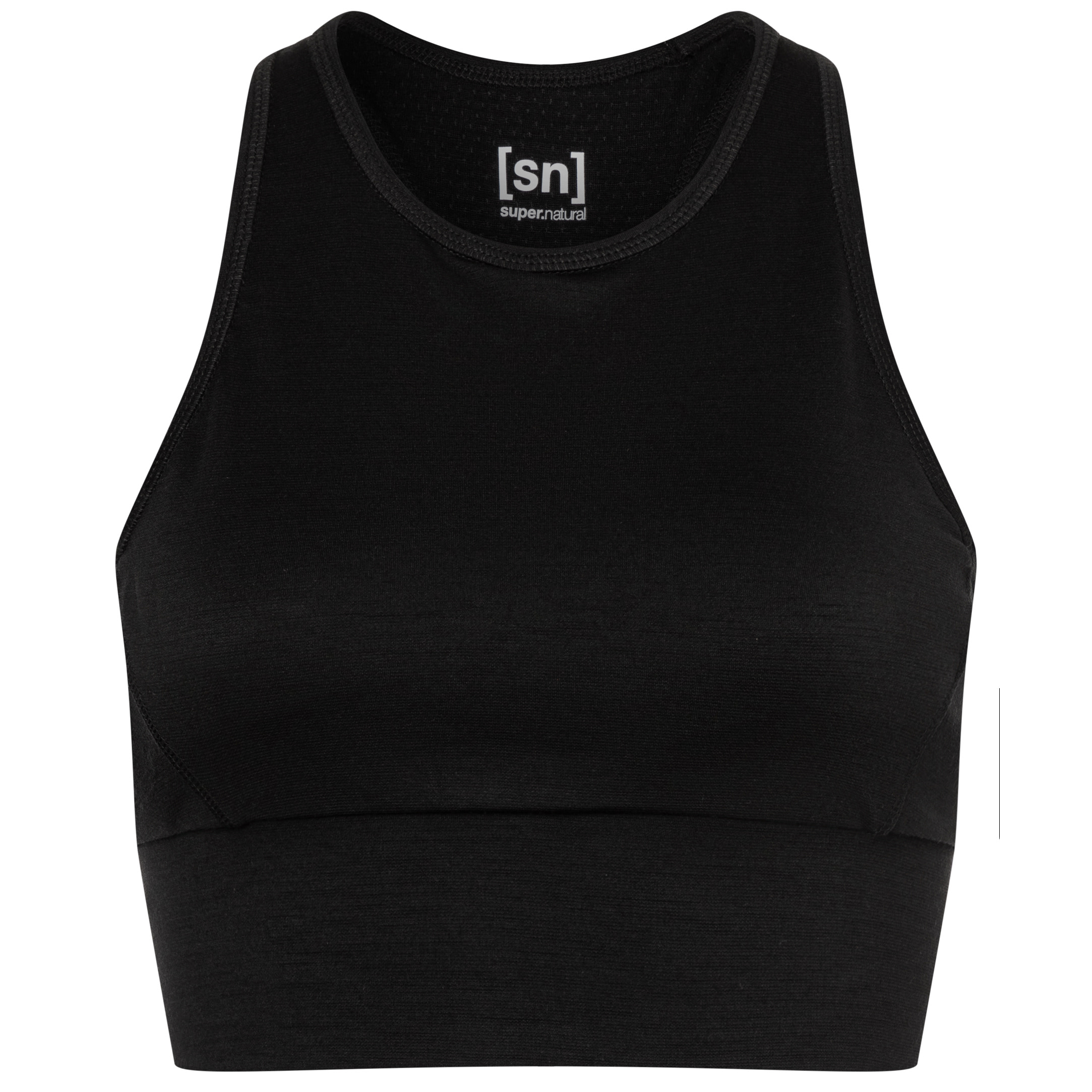 super.natural Women’s Liquid Flow Top Jet Black