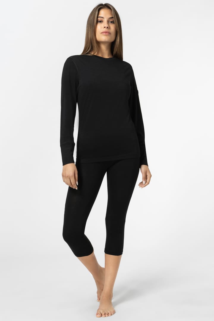 super.natural Women's Tundra175 Long Sleeve Jet Black super.natural