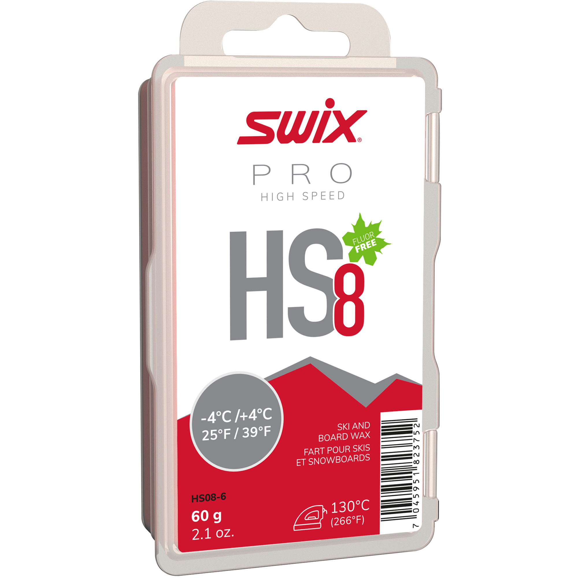 Swix HS8 Red -4°c/+4°c Nocolour