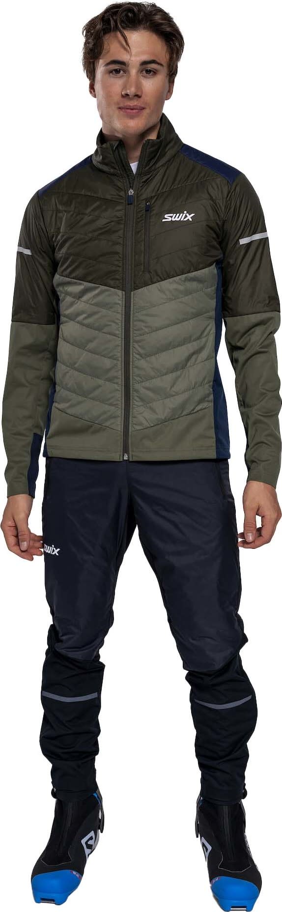 Swix Men's Dynamic Hybrid Insulated Jacket Olive/Dark Olive Swix