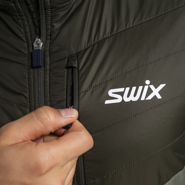 Swix Men's Dynamic Hybrid Insulated Jacket Olive/Dark Olive Swix