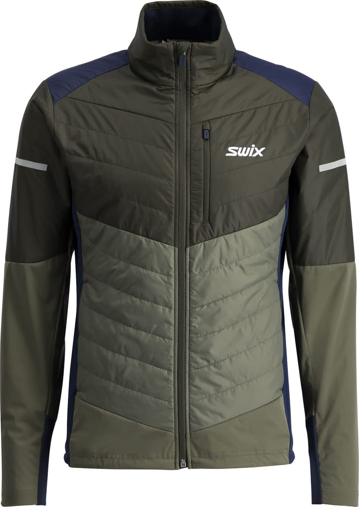 Swix Men's Dynamic Hybrid Insulated Jacket Olive/Dark Olive Swix