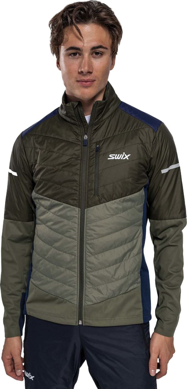 Swix Men's Dynamic Hybrid Insulated Jacket Olive/Dark Olive Swix