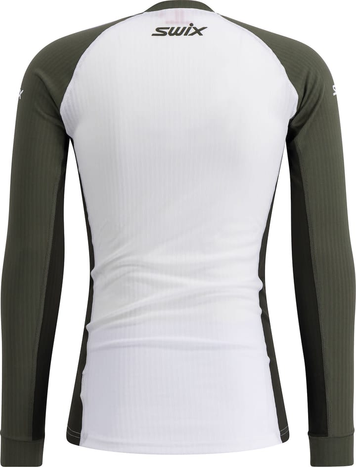 Swix Men's RaceX Classic Long Sleeve Bright White/ Olive Swix