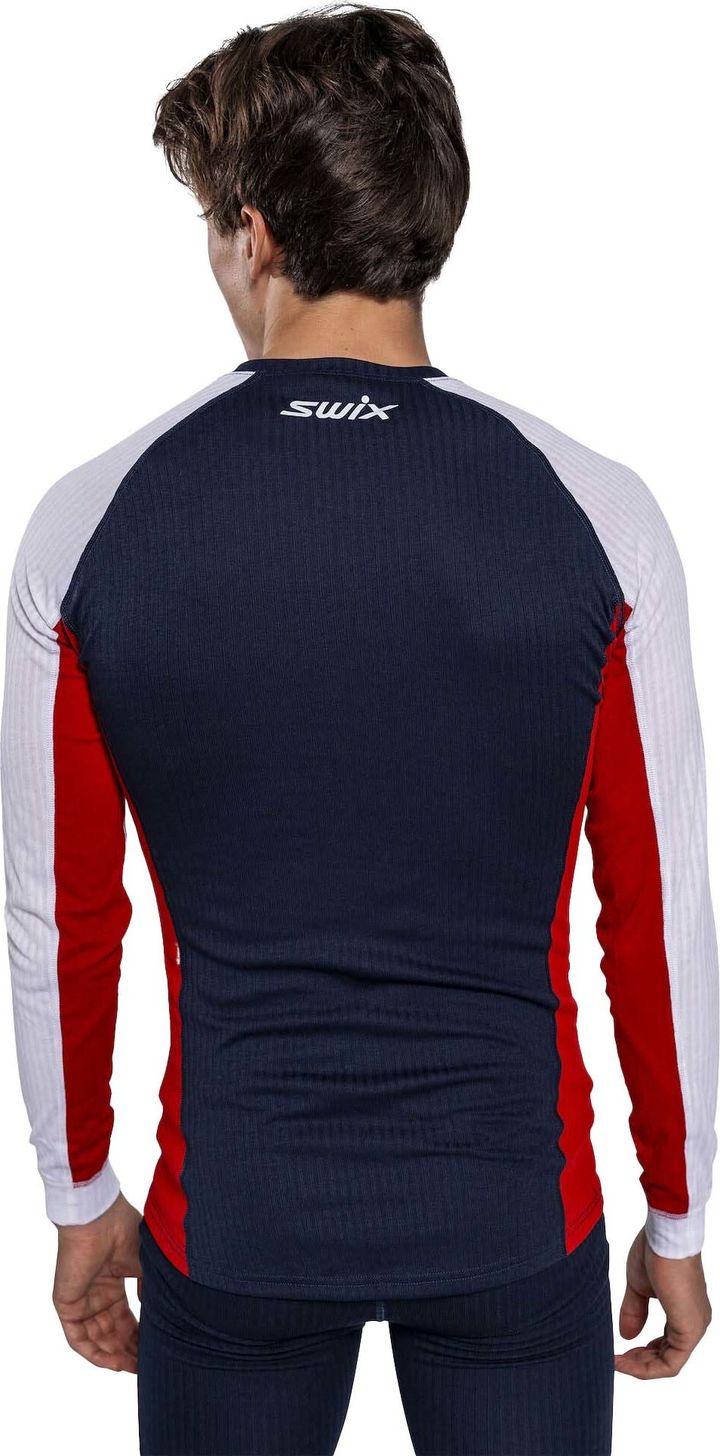 Swix Men's RaceX Classic Long Sleeve Dark Navy/Bright White Swix