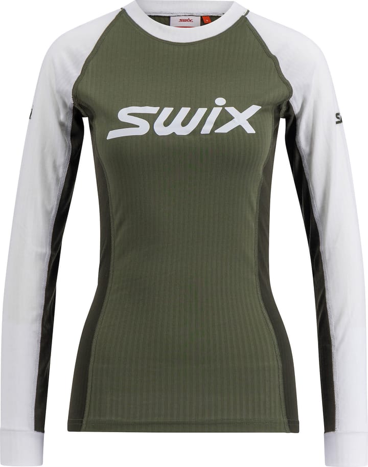 Swix Women's RaceX Classic Long Sleeve Olive/ Bright White Swix