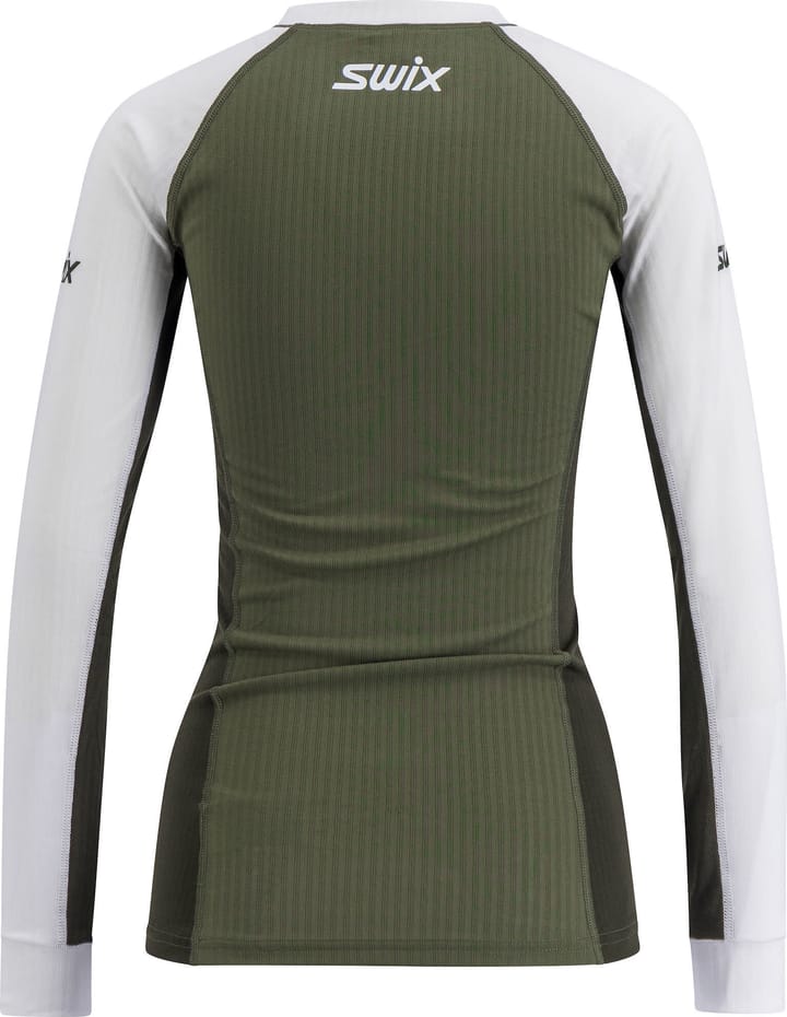 Swix Women's RaceX Classic Long Sleeve Olive/ Bright White Swix