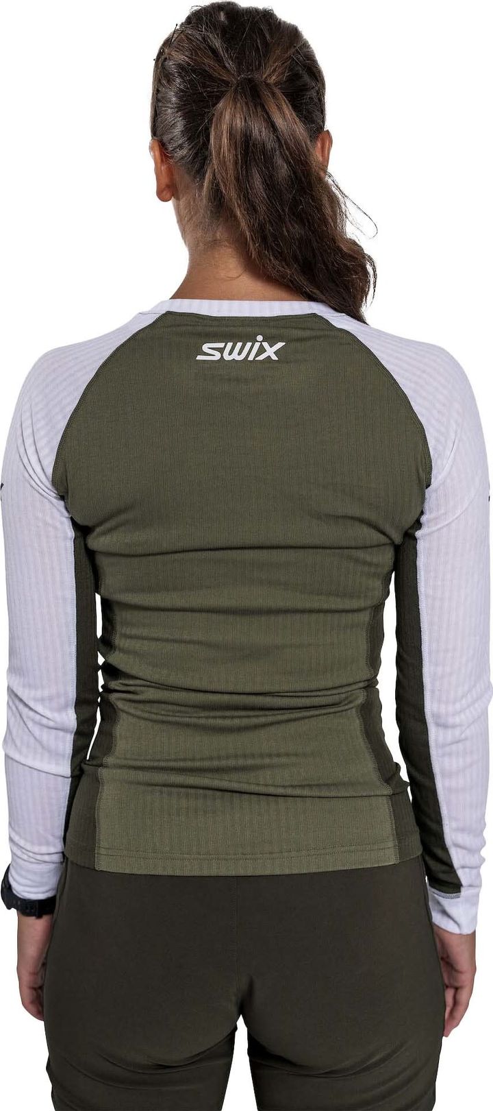 Swix Women's RaceX Classic Long Sleeve Olive/ Bright White Swix