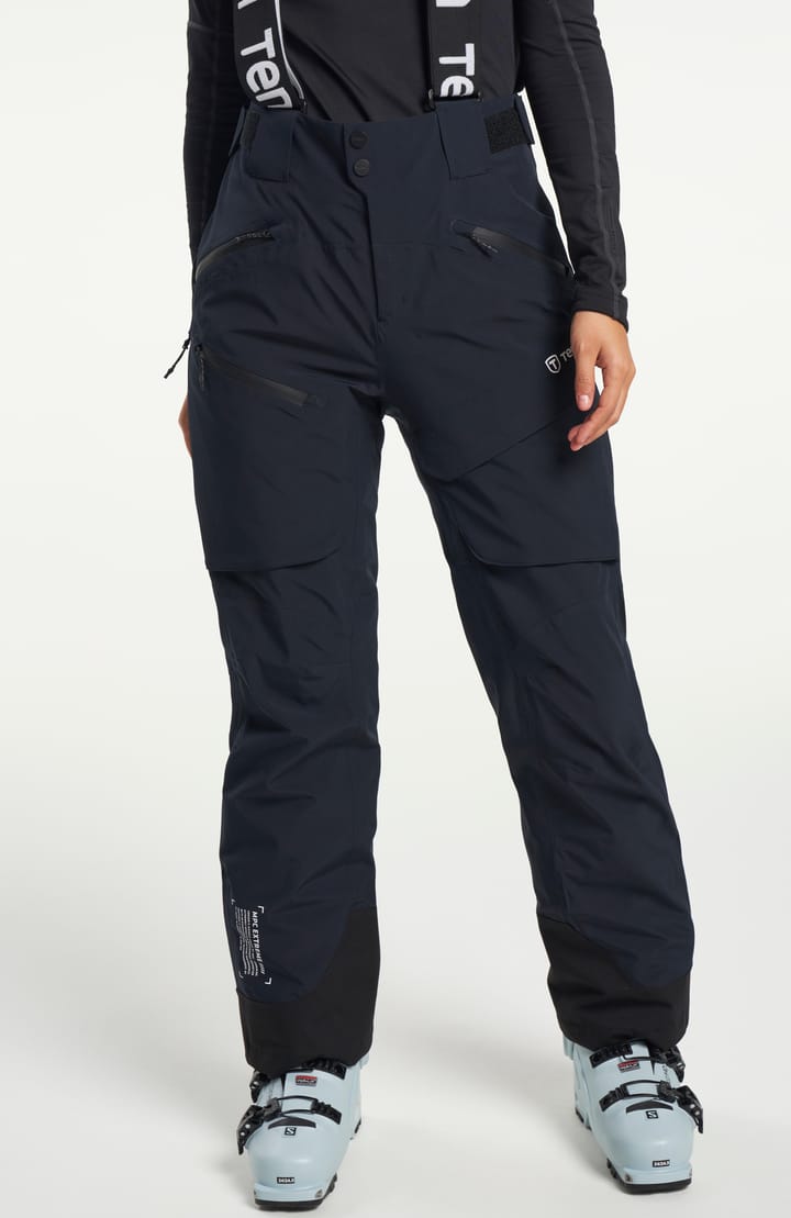 Core Ski Pants - Women's Ski Pants with Removable Braces - Dark Blue