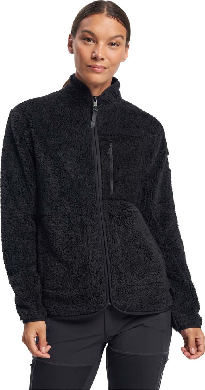 Tenson Women's Thermal Pile Zip Jacket Black Tenson