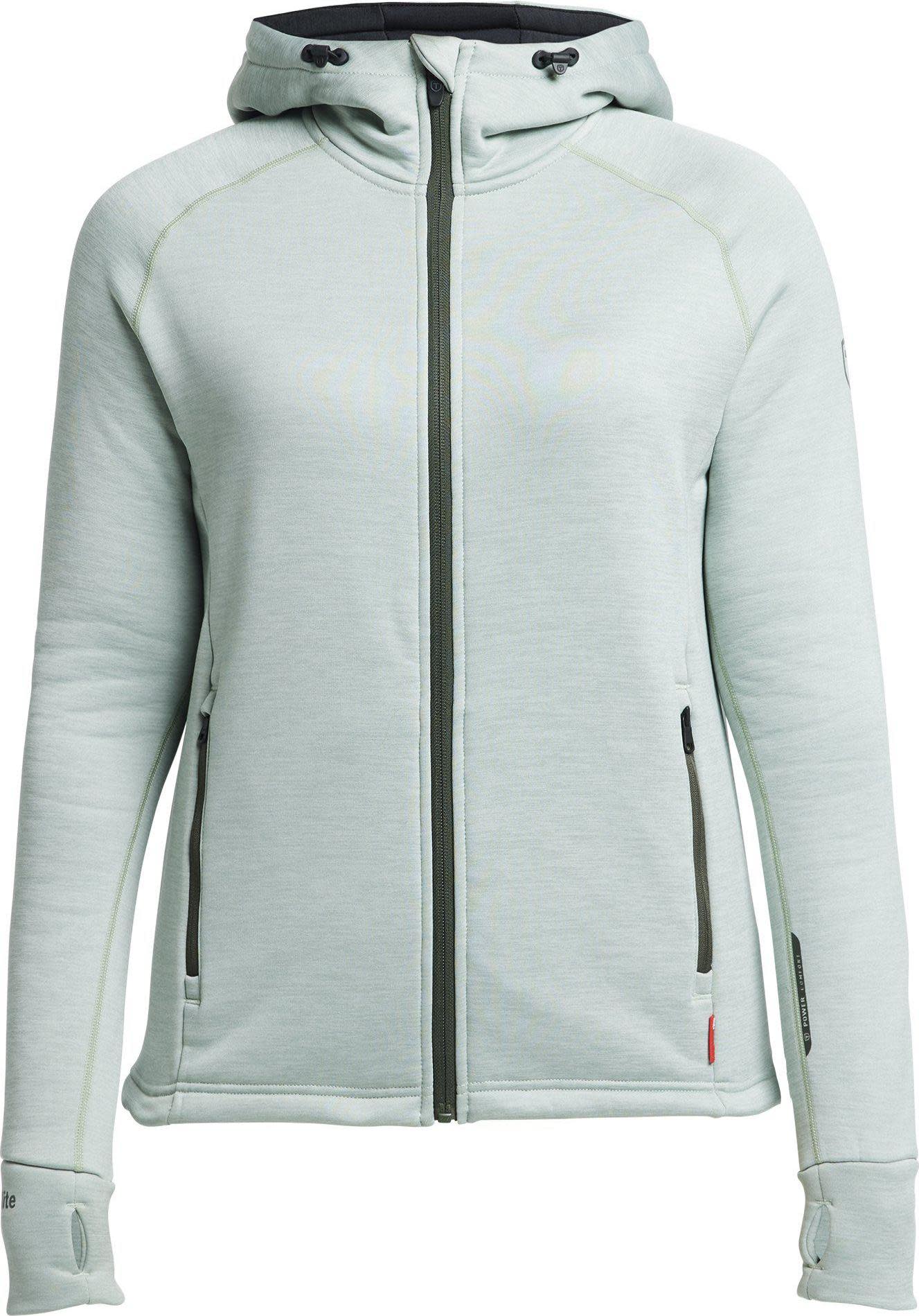 Tenson Women’s TXlite Hoodie Zip Grey Green