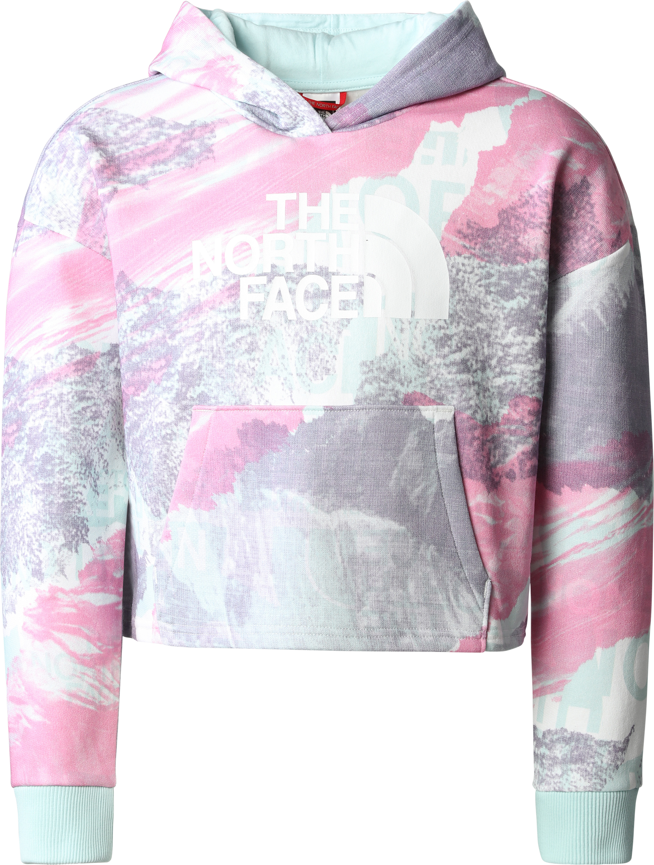 The North Face Girls’ Drew Peak Light Hoodie Super Pink Girls Print