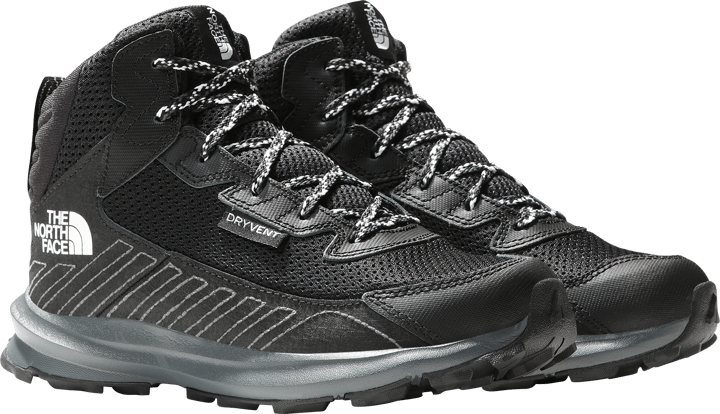 The North Face Kids' Fastpack Waterproof Mid Hiking Boots TNF Black/TNF Black The North Face