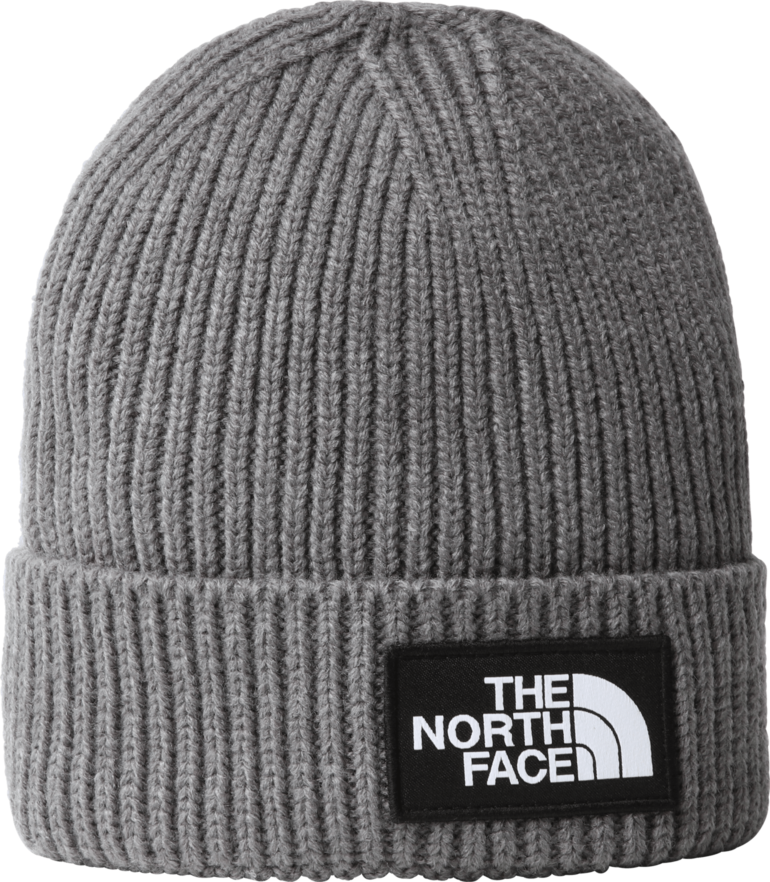 The North Face Kids' TNF Box Logo Cuff Beanie TNF Medium Grey Heather