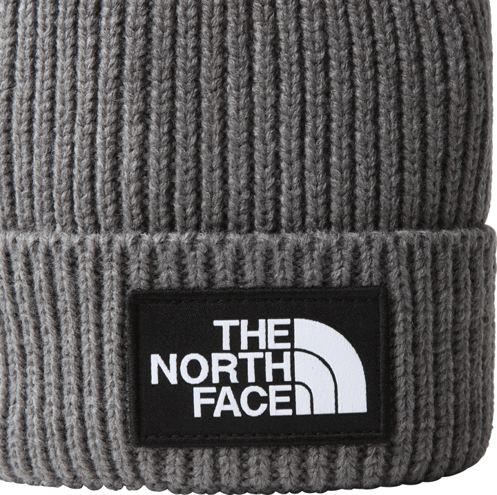 The North Face Kids' TNF Box Logo Cuff Beanie TNF Medium Grey Heather The North Face