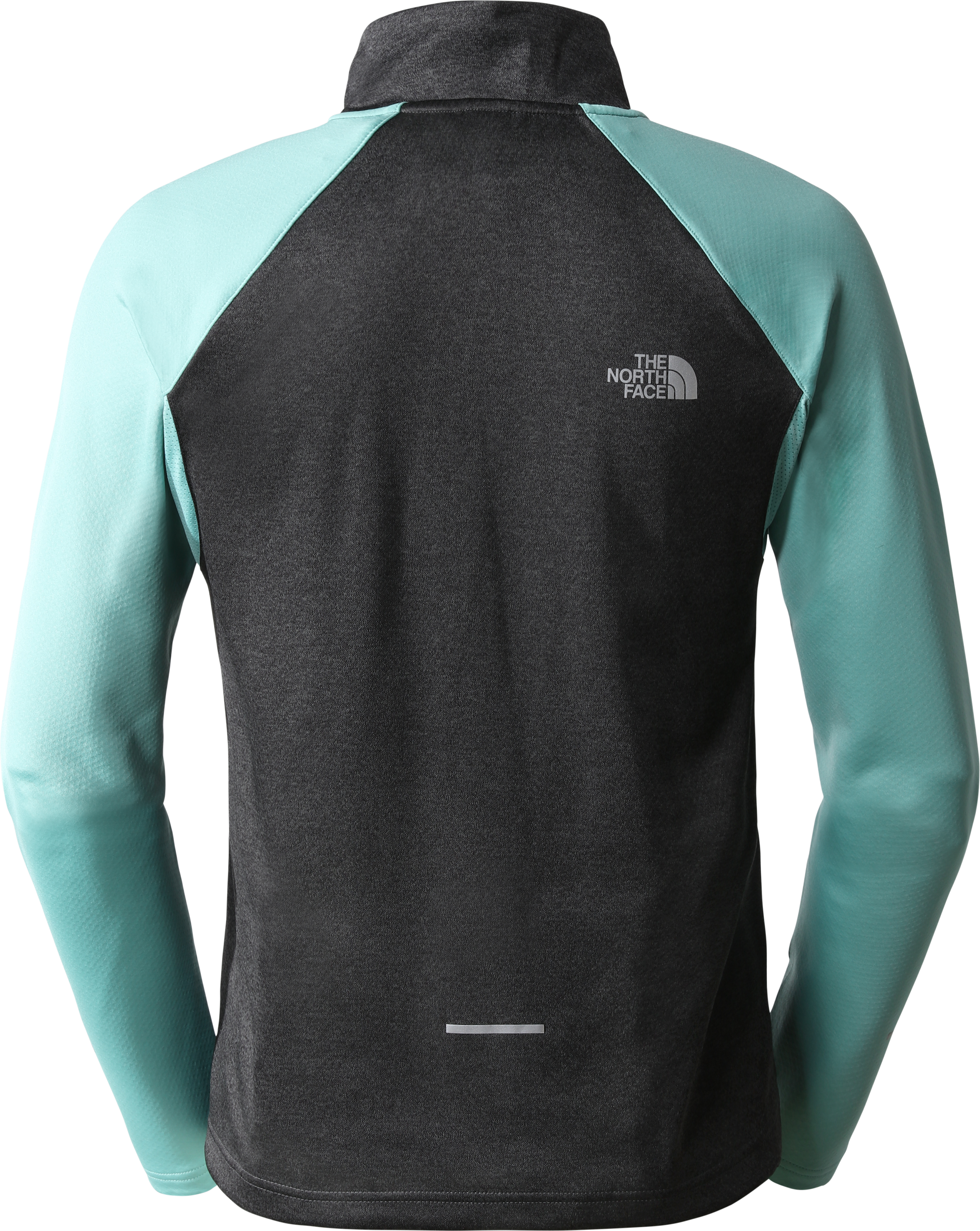 The North Face Running 1/4 Zip FlashDry long sleeve top in grey