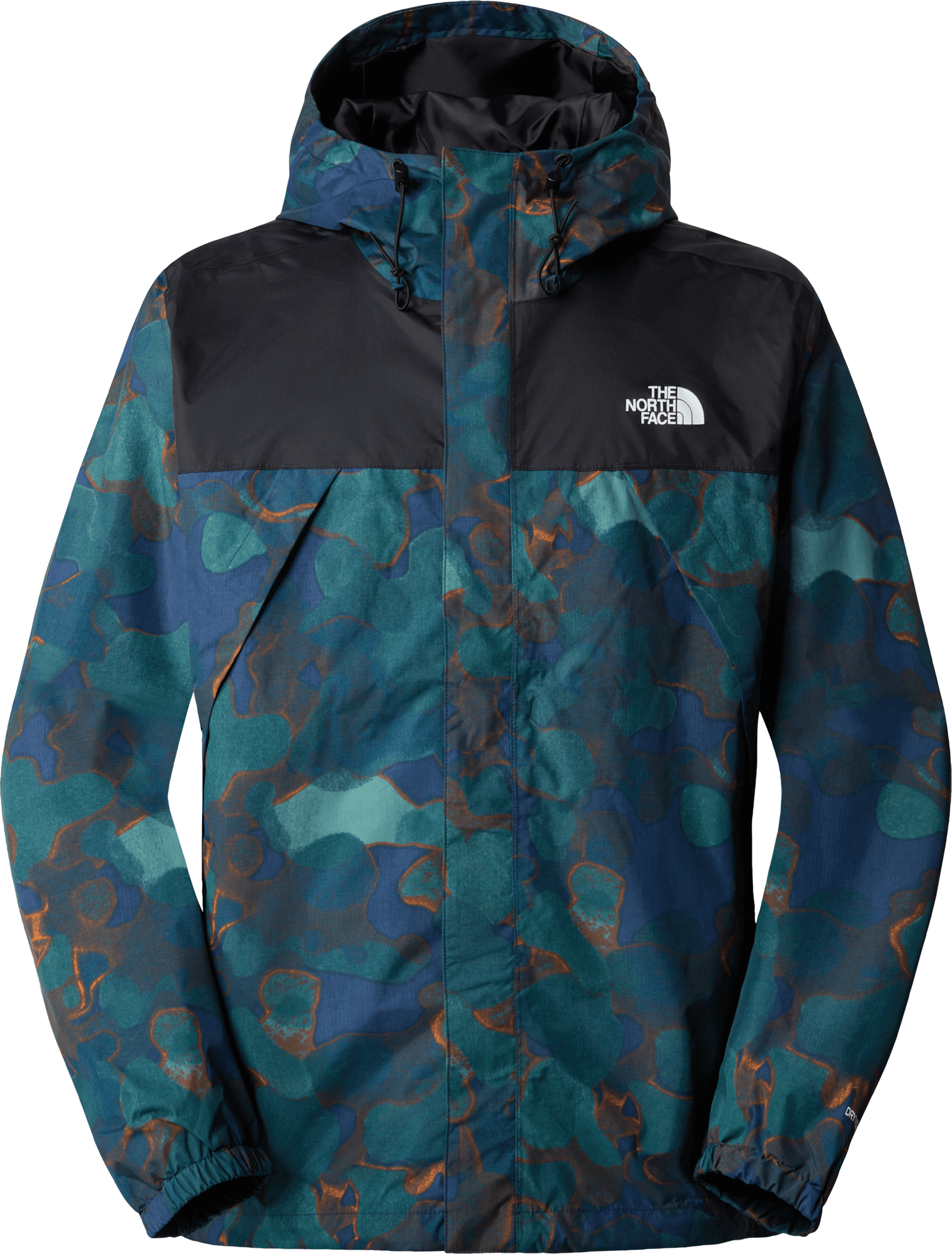 The North Face Men's Antora Jacket Summit Navy Camo Texture Print/TNF Black