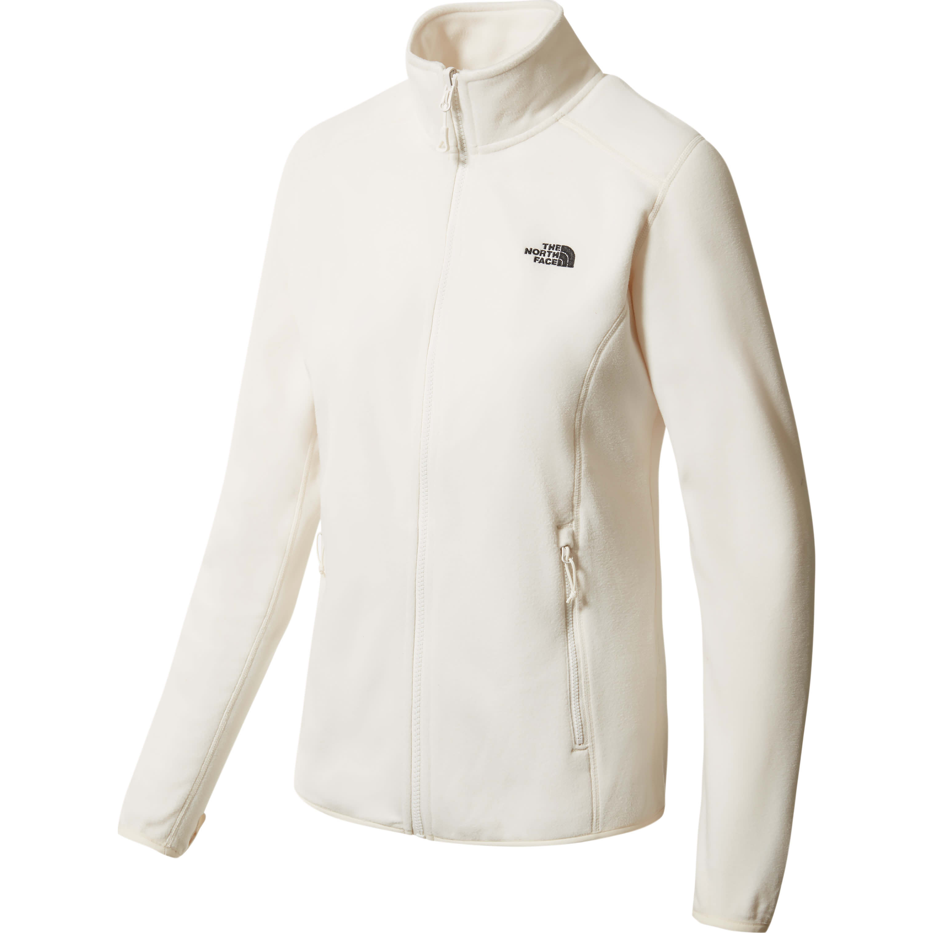 The North Face Women’s 100 Glacier Full-Zip Gardenia White