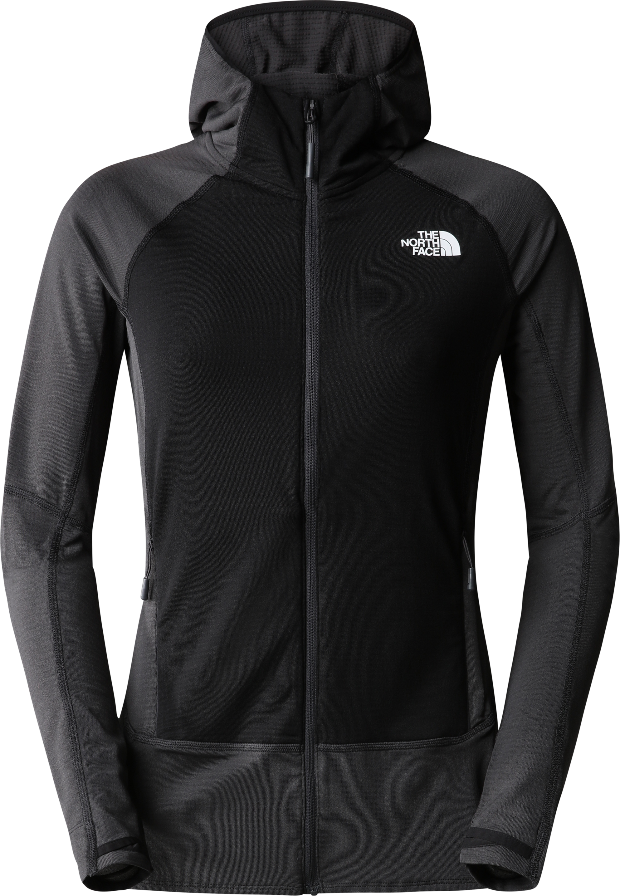 The North Face Women’s Bolt Polartec Hoodie Asphalt Grey/TNF Black