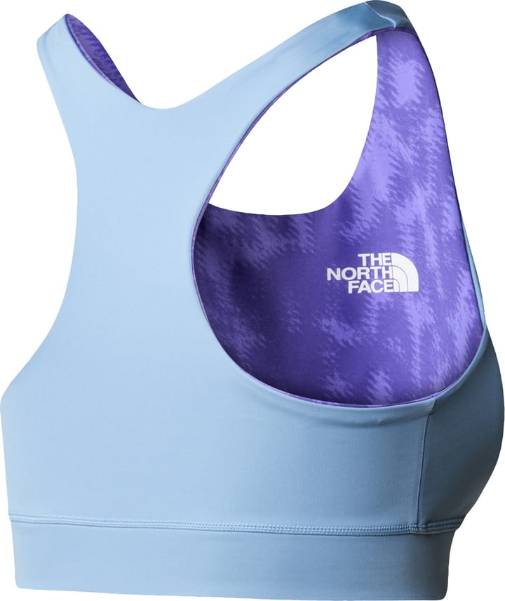 The North Face Women's Flex Printed Bra Optic Violet Abstract Pitcher Plant Print The North Face