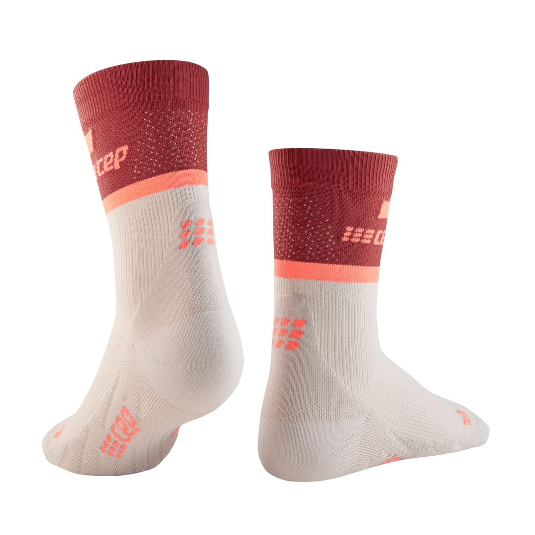 CEP Pro+ Run Ultralight Women's Compression Running Socks, Red
