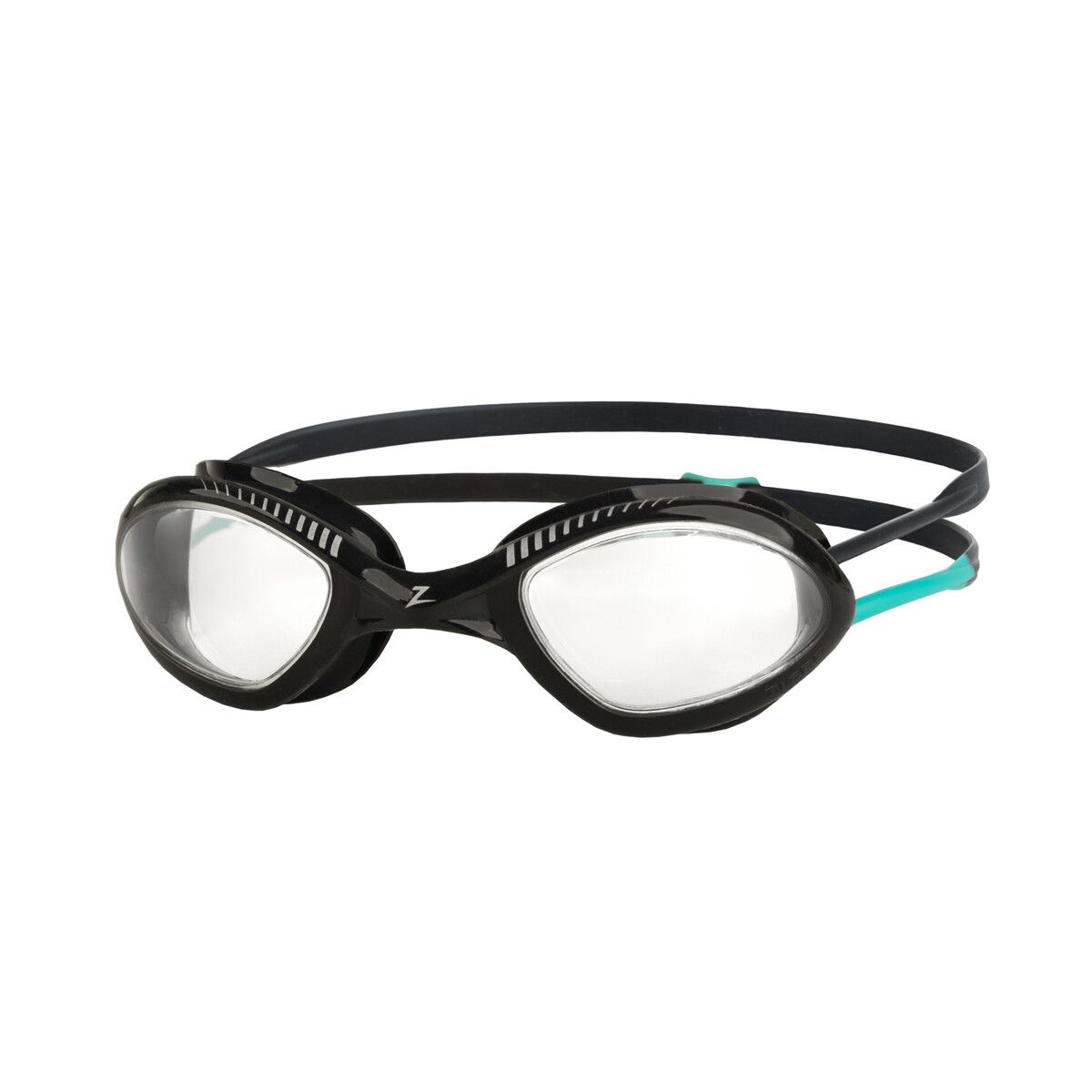 Zoggs Tiger Goggle Black/Turqoise/Clear