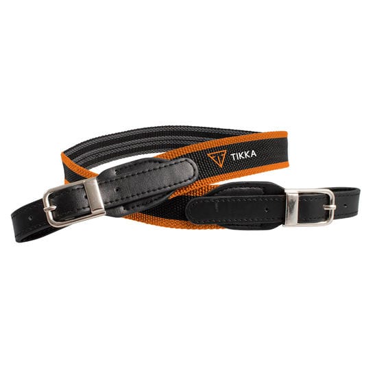 Tikka Tikka T3x Sling Riflerem Orange/Sort Våpenrem Med Skinn Og Nylon Tikka