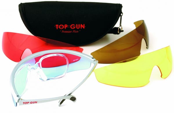 Top Gun Top Gun Skytebriller Med Spesial Glass 4 Farger Med Hele Glass Top Gun