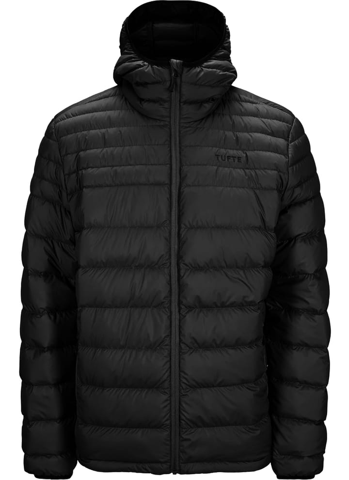 Tufte Wear Mens Down Light Hooded Jacket Black Beauty / Phantom Tufte Wear