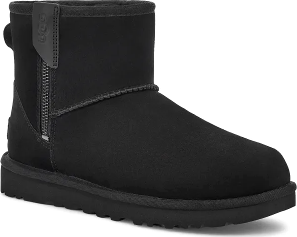 UGG Women’s Classic Mini Bailey Zip Boot Black