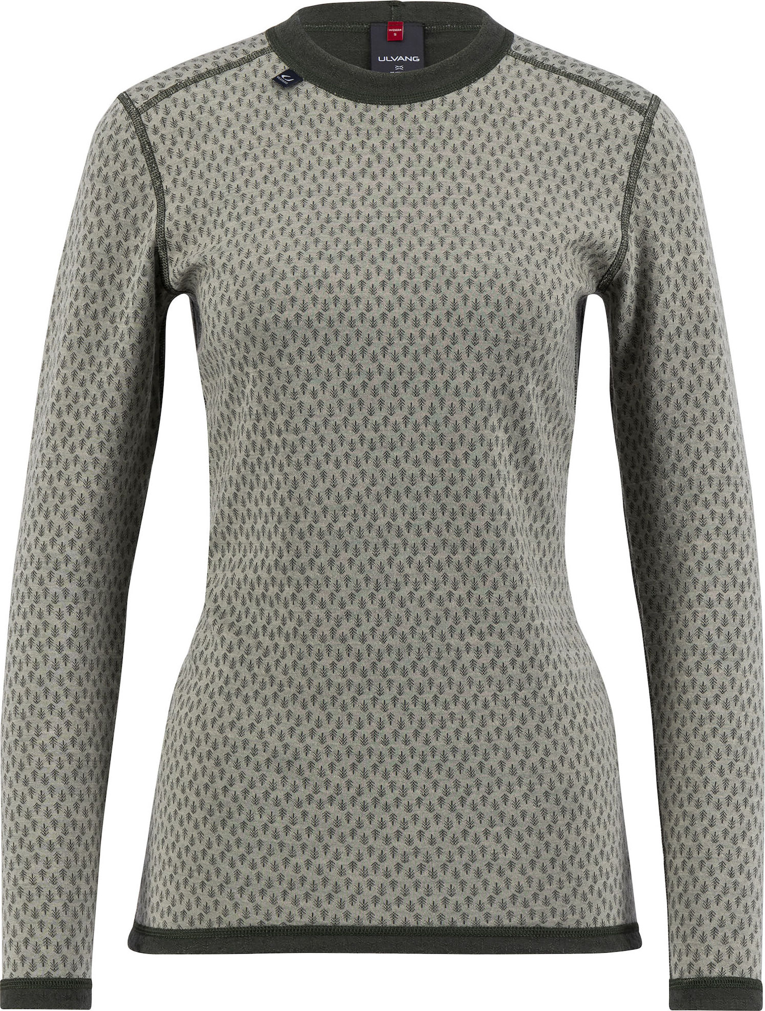 Ulvang Women’s Comfort 200 Round Neck Agate Grey/Urban Chic