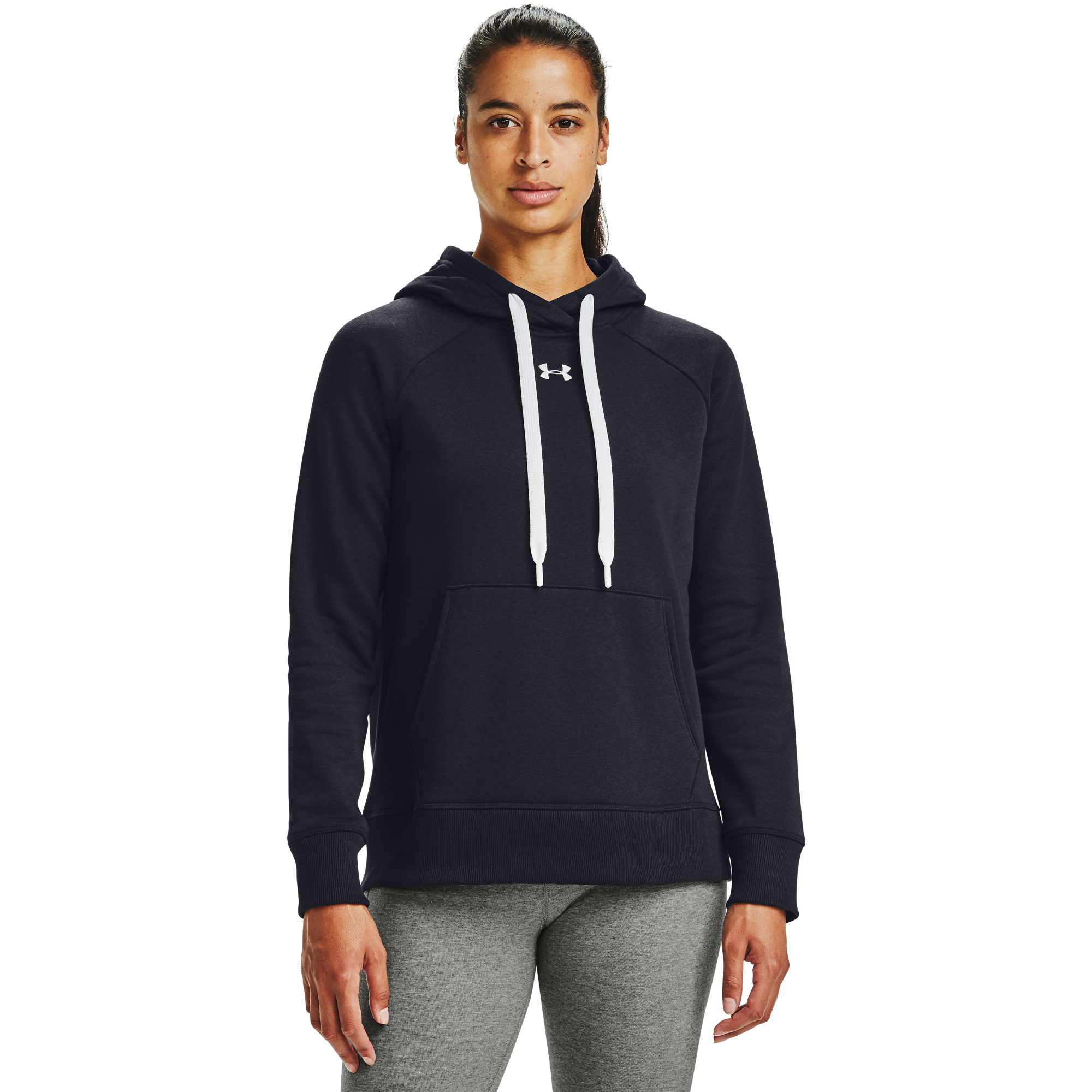 Under Armour Women’s Rival Fleece HB Hoodie Black